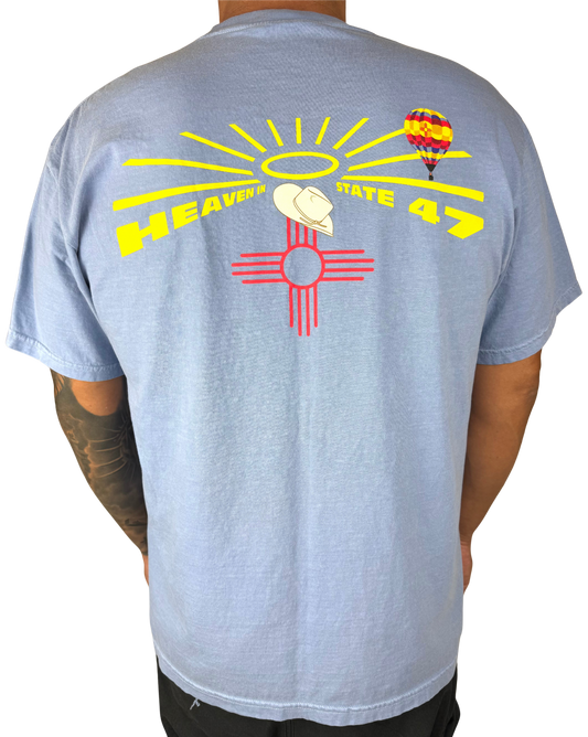 Unisex Crew | Heaven in State 47 Balloon Hat Edition | Washed Denim