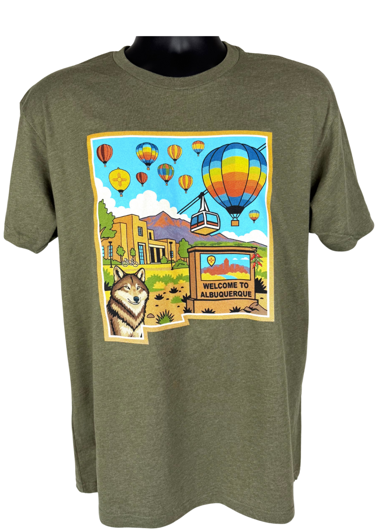 Unisex Crew | Heaven in State 47 Albuquerque Edition 1 | Black, Turquoise, Military Green