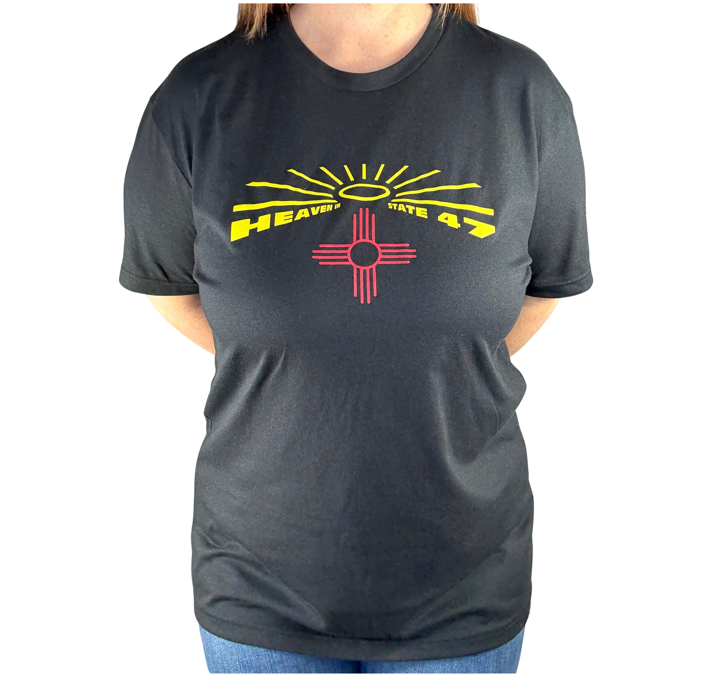 Unisex Crew | Heaven in State 47 Logo | Black