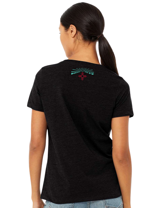 Women's V-Neck | Heaven in State 47 | Black | believe. 1947