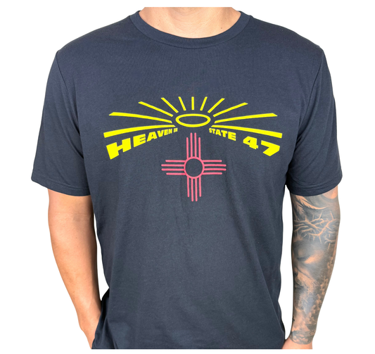 Unisex Crew | Heaven in State 47 Logo | Black